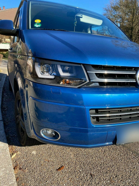 LED Tagfahrlicht Scheinwerfer für VW T5 GP (Facelift) 10-15 schwarz LTI